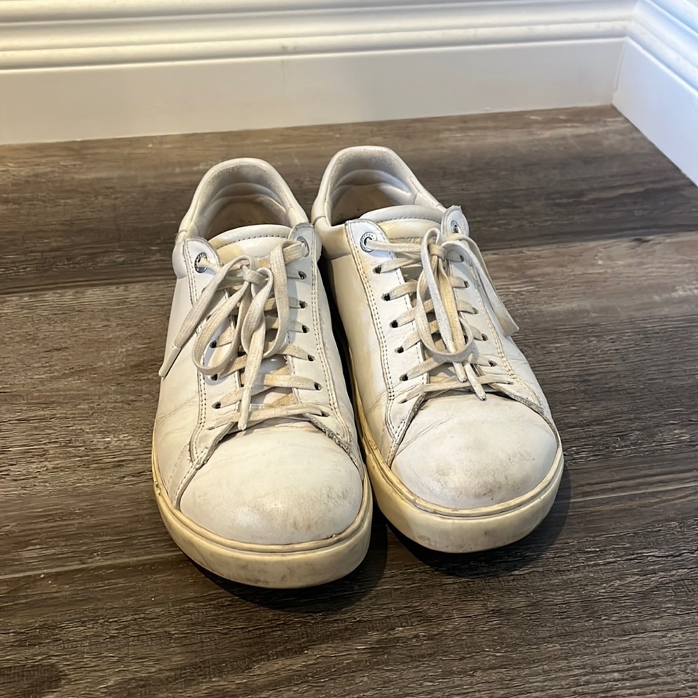 White Birkenstock Bend Low Leather Sneaker